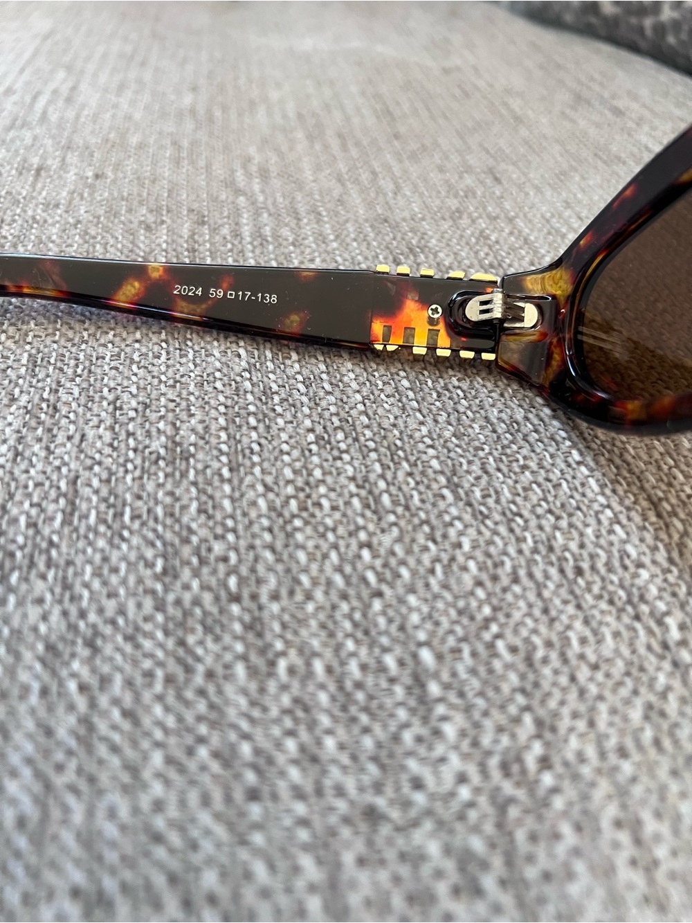 Miu Miu Tortoiseshell Oval Havana Brown Sunglasses - Brown Lenses - Picture 6 of 8